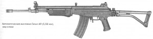 Автоматическая винтовка Галил AR (5,56 мм), вид слева