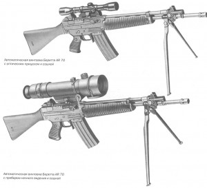 Автоматическая винтовка Беретта AR 70 с оптикой